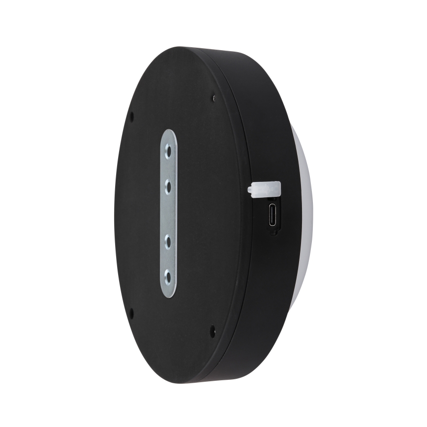 Globo - LED Rechargeable touch wall light LED/1,2W/3,7V d. 15 cm 1800 mAh black