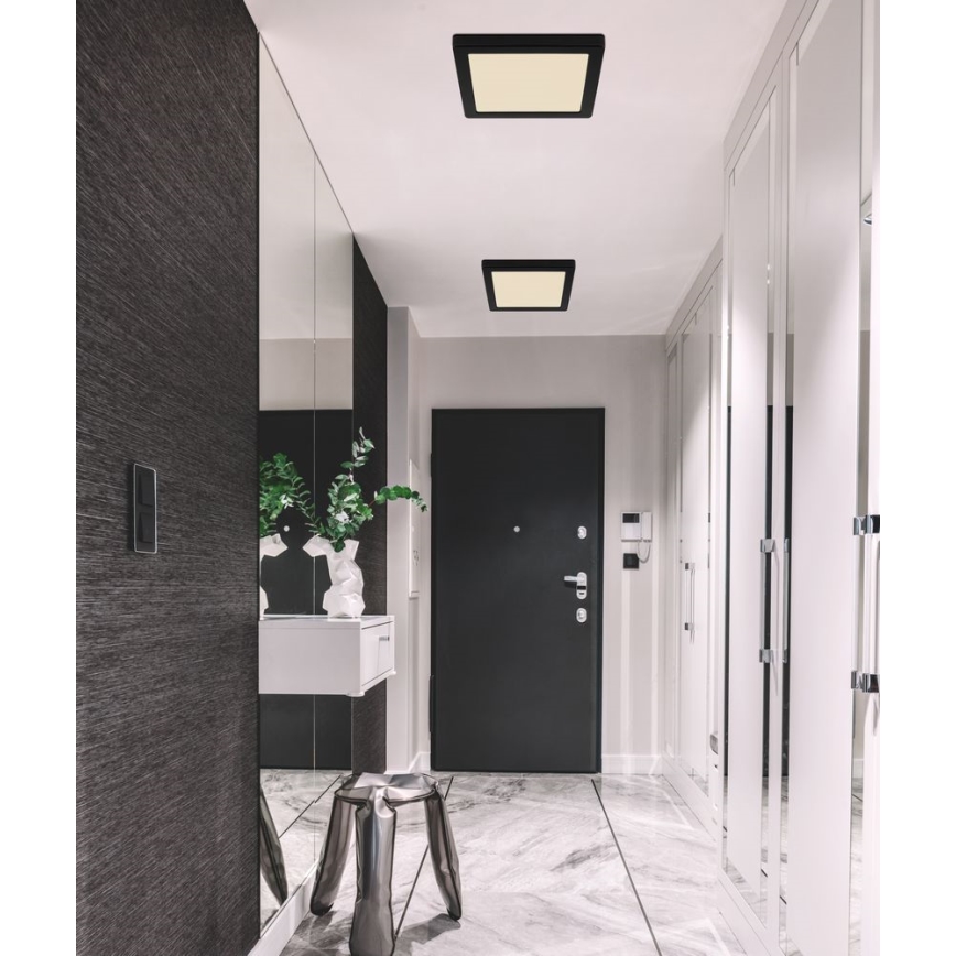 Globo - LED Ceiling light LED/18W/230V 3000/4000/6500K black