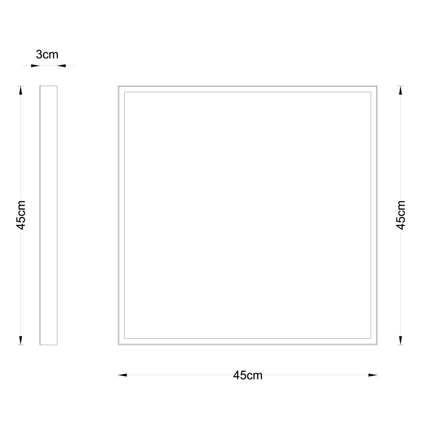 Globo - LED Ceiling light LED/30W/230V 45x45 cm