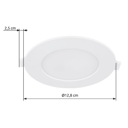 Globo - LED Recessed light LED/6W/230V 4000K d. 12,8 cm