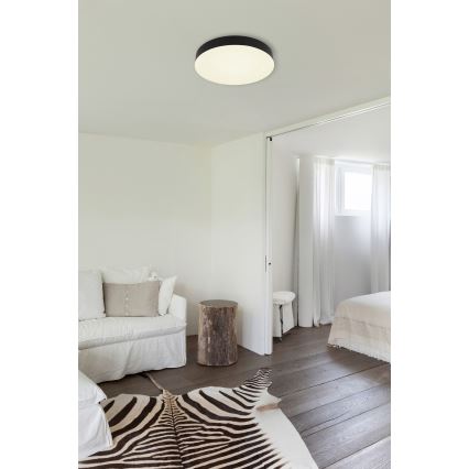 Globo - LED Ceiling light LED/24W/230V 3000K/4000K/6500K d. 30 cm black