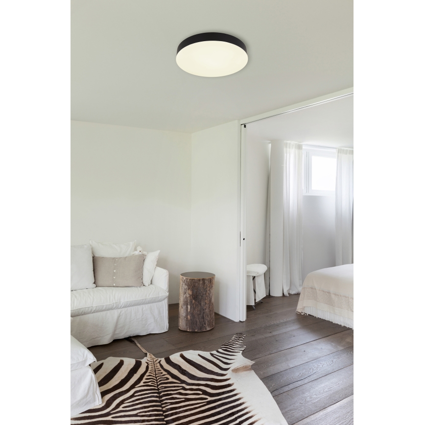 Globo - LED Ceiling light LED/24W/230V 3000K/4000K/6500K d. 30 cm black