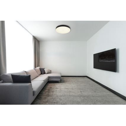Globo - LED Ceiling light LED/36W/230V 3000K/4000K/6500K d. 40 cm black
