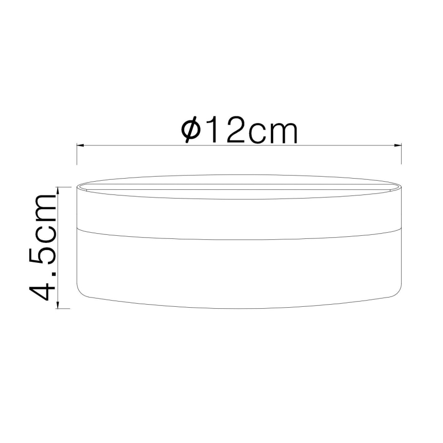 Globo - LED Ceiling light LED/8W/230V 4000K d. 12 cm black