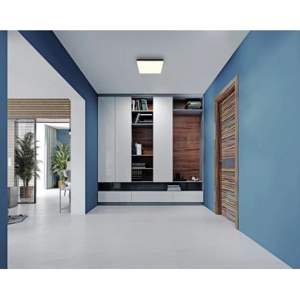 Globo - LED Ceiling light LED/18W/230V 4000K 30x30 cm black