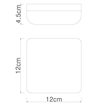 Globo - LED Ceiling light LED/8W/230V 4000K 12x12 cm white