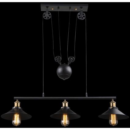Globo - Chandelier on a string 3xE27/60W/230V