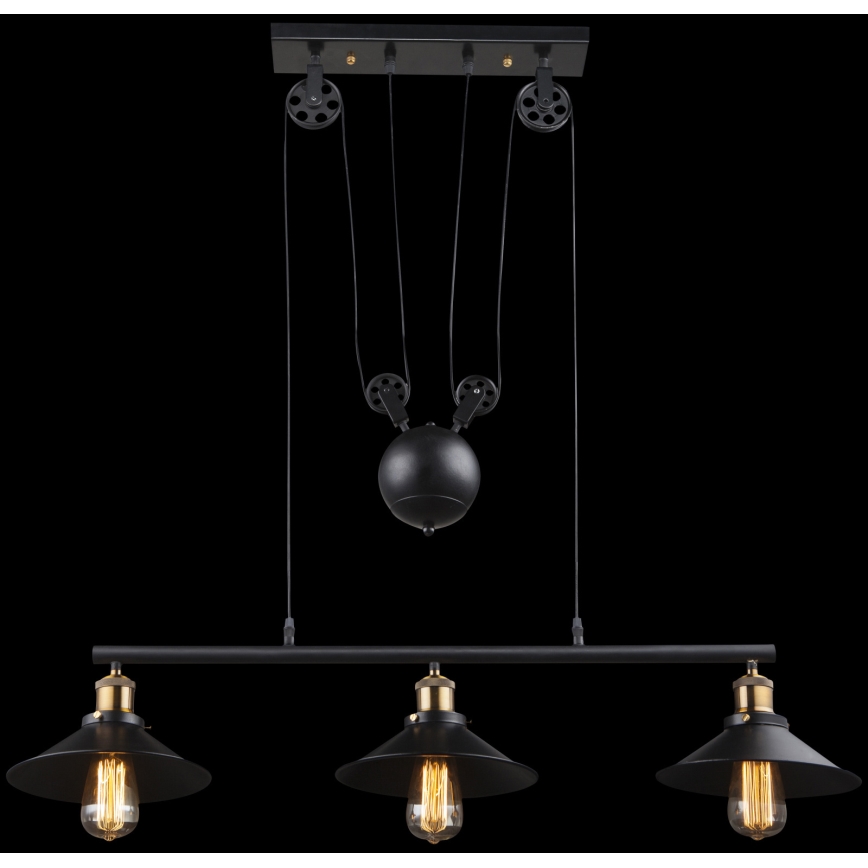 Globo - Chandelier on a string 3xE27/60W/230V