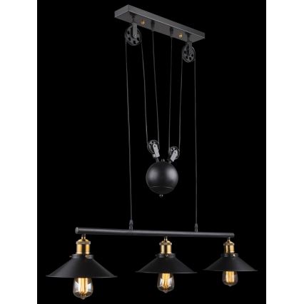 Globo - Chandelier on a string 3xE27/60W/230V