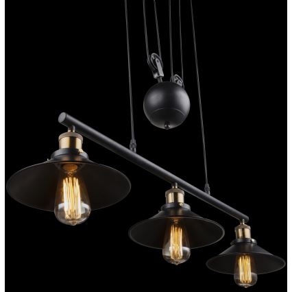 Globo - Chandelier on a string 3xE27/60W/230V