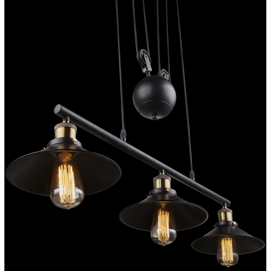 Globo - Chandelier on a string 3xE27/60W/230V