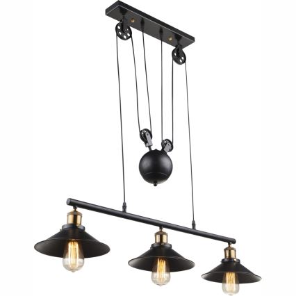 Globo - Chandelier on a string 3xE27/60W/230V