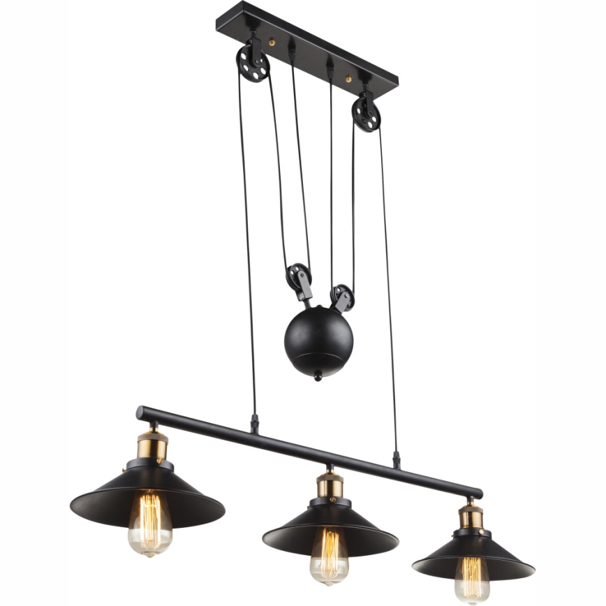 Globo - Chandelier on a string 3xE27/60W/230V