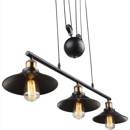 Globo - Chandelier on a string 3xE27/60W/230V