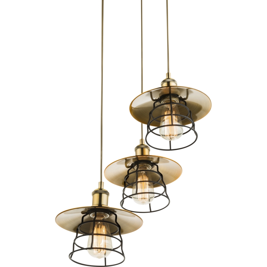 Globo - Chandelier on a string 3xE27/60W/230V