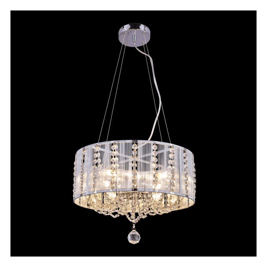 Globo - Crystal chandelier on a string 4xE14/40W/230V