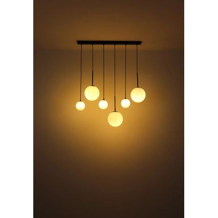 Globo - Chandelier on a string 3xE27/9W/230V + 3xG9/5W