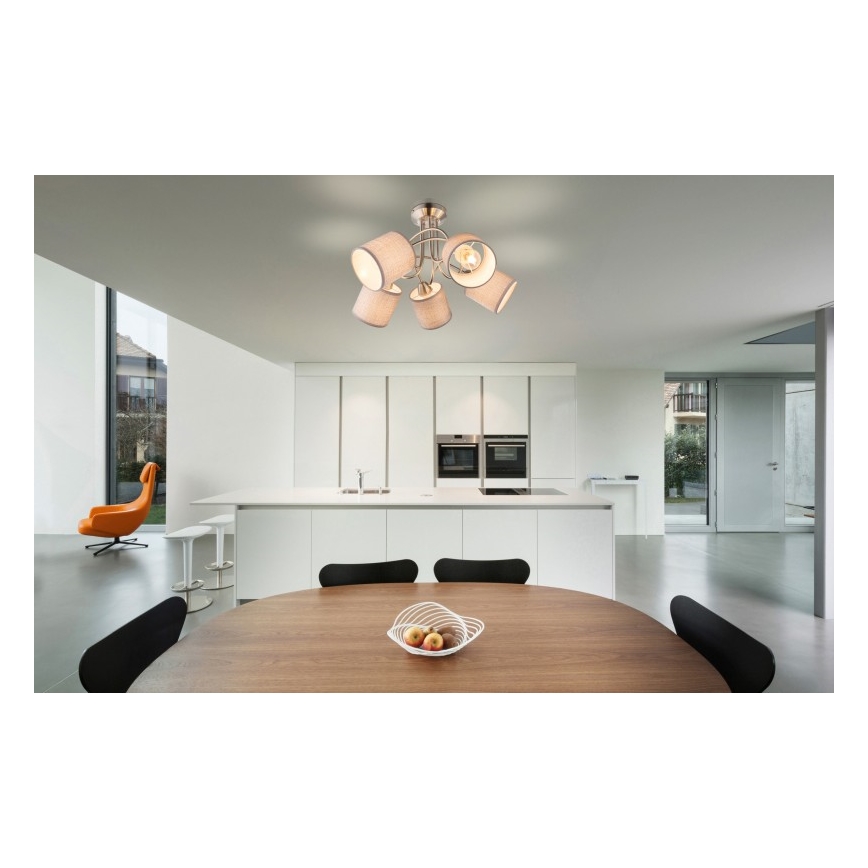 Globo - Surface-mounted chandelier 5xE14/25W/230V
