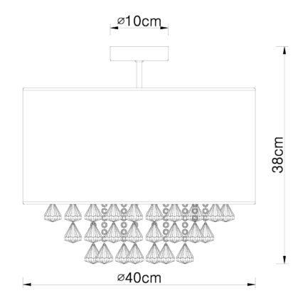 Globo - Ceiling light 1xE27/60W/230V