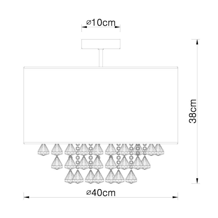 Globo - Ceiling light 1xE27/60W/230V