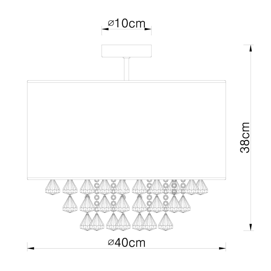 Globo - Ceiling light 1xE27/60W/230V
