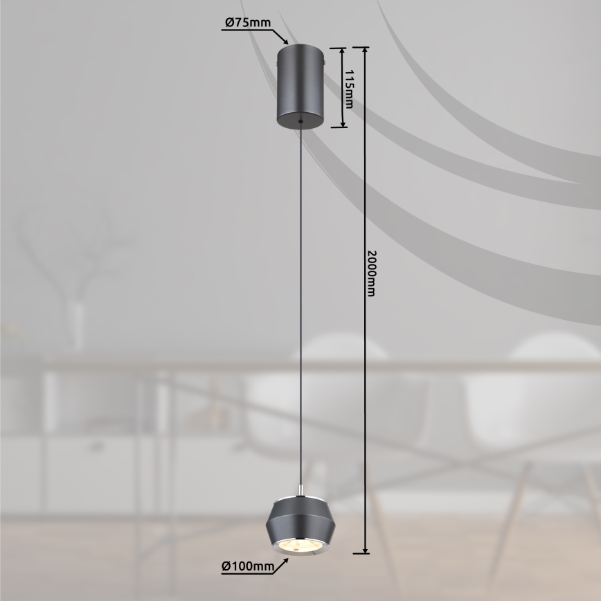 Globo - LED Chandelier on a string LED/6W/230V