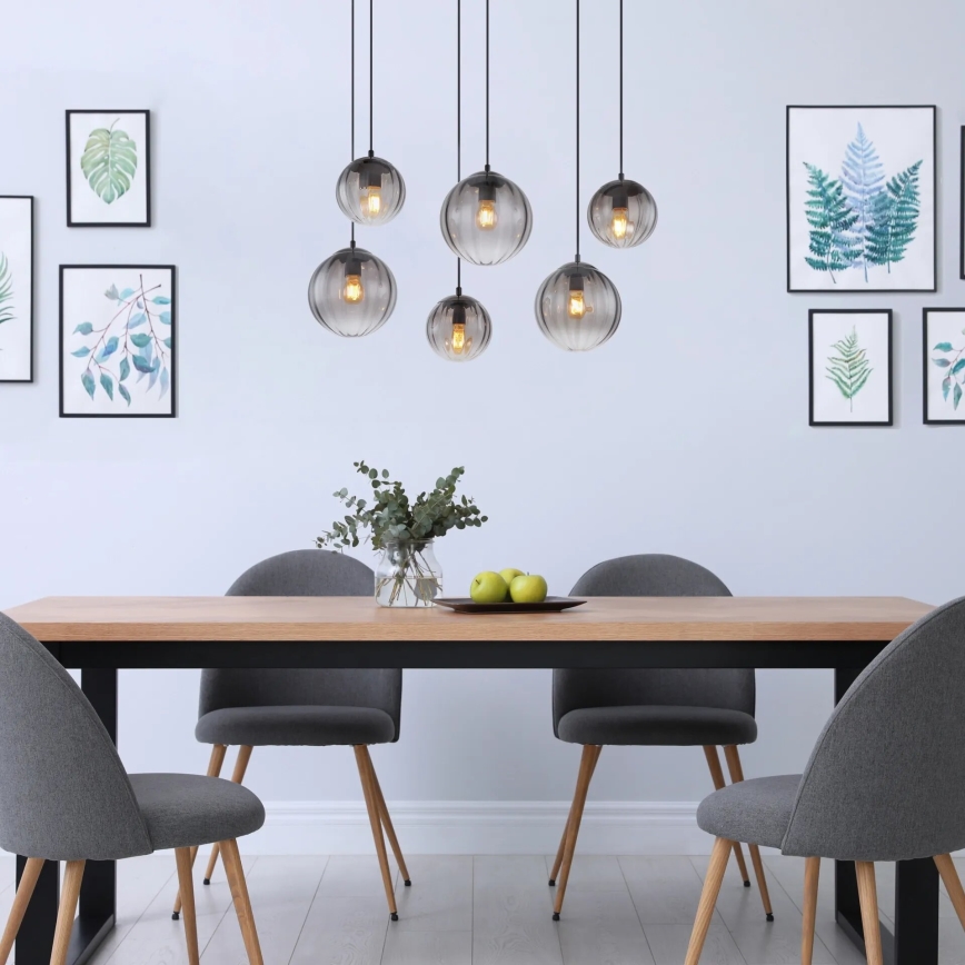 Globo - Chandelier on a string 6xE27/60W/230V