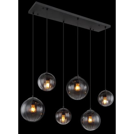 Globo - Chandelier on a string 6xE27/60W/230V