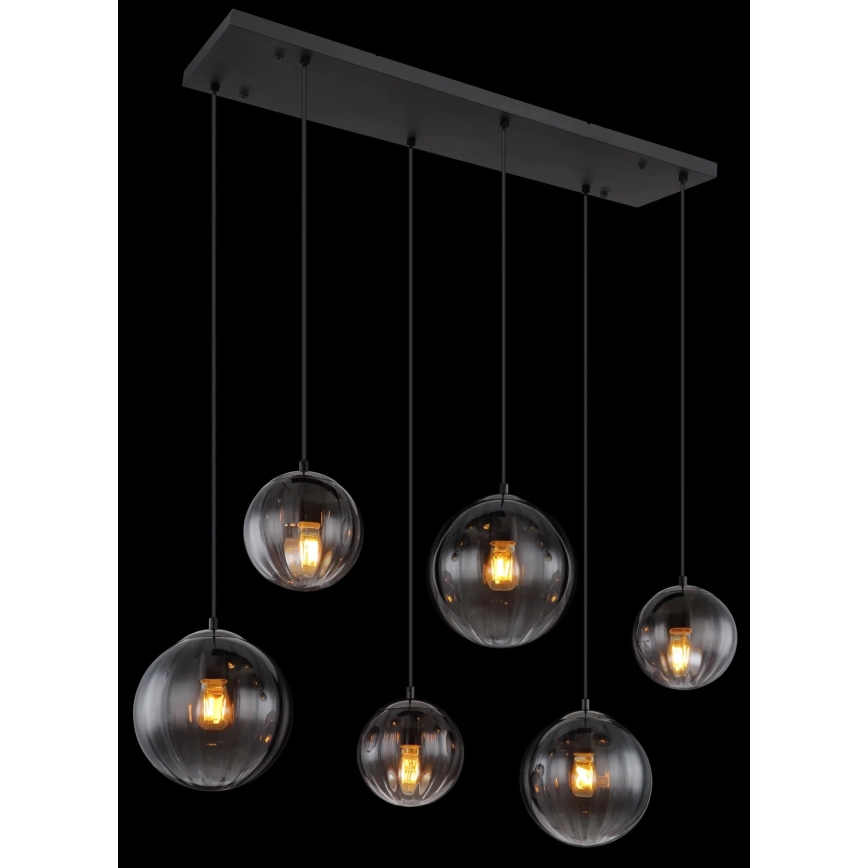 Globo - Chandelier on a string 6xE27/60W/230V
