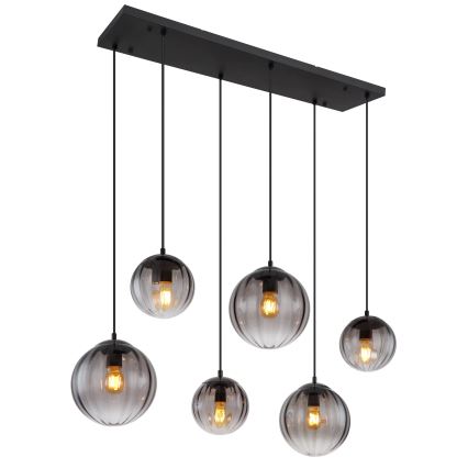 Globo - Chandelier on a string 6xE27/60W/230V