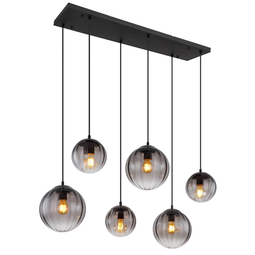 Globo - Chandelier on a string 6xE27/60W/230V