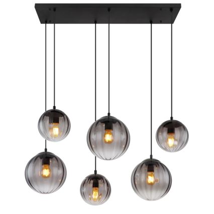 Globo - Chandelier on a string 6xE27/60W/230V