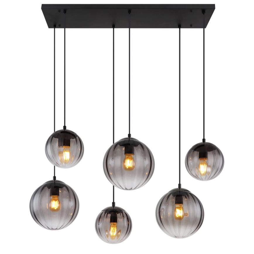 Globo - Chandelier on a string 6xE27/60W/230V