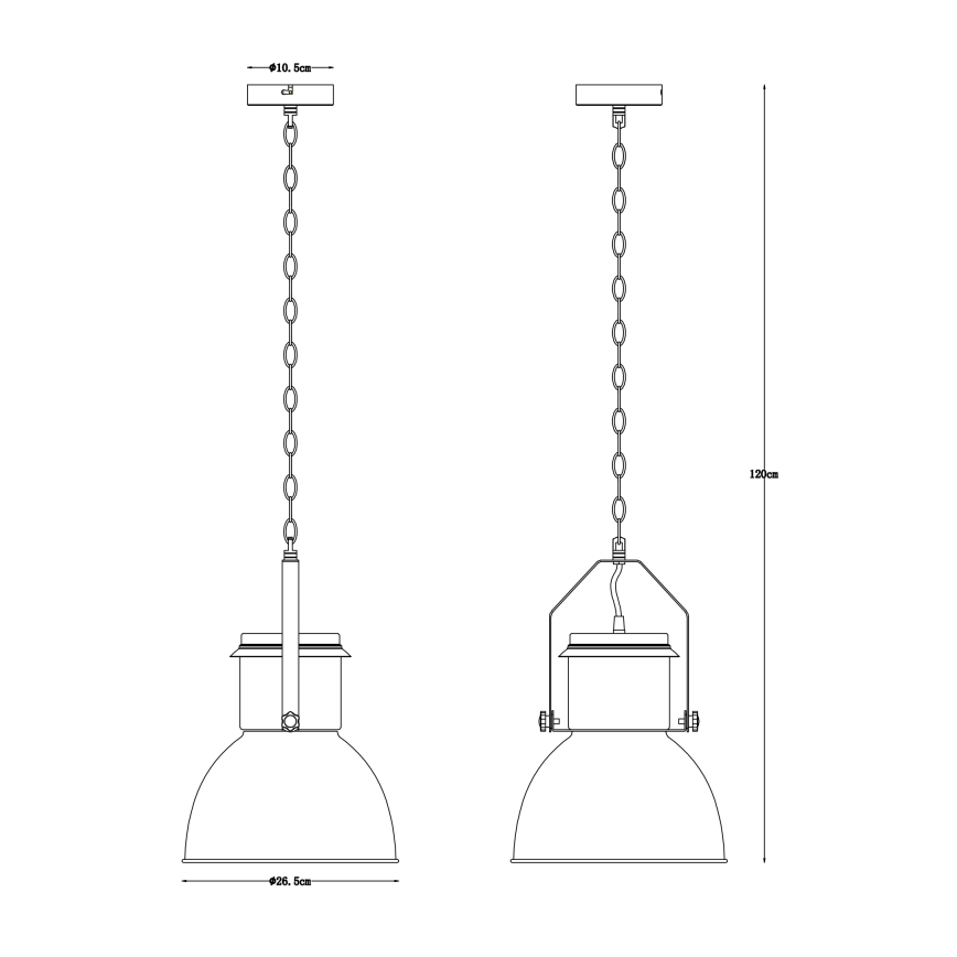 Globo - Chandelier on a chain 1xE27/40W/230V