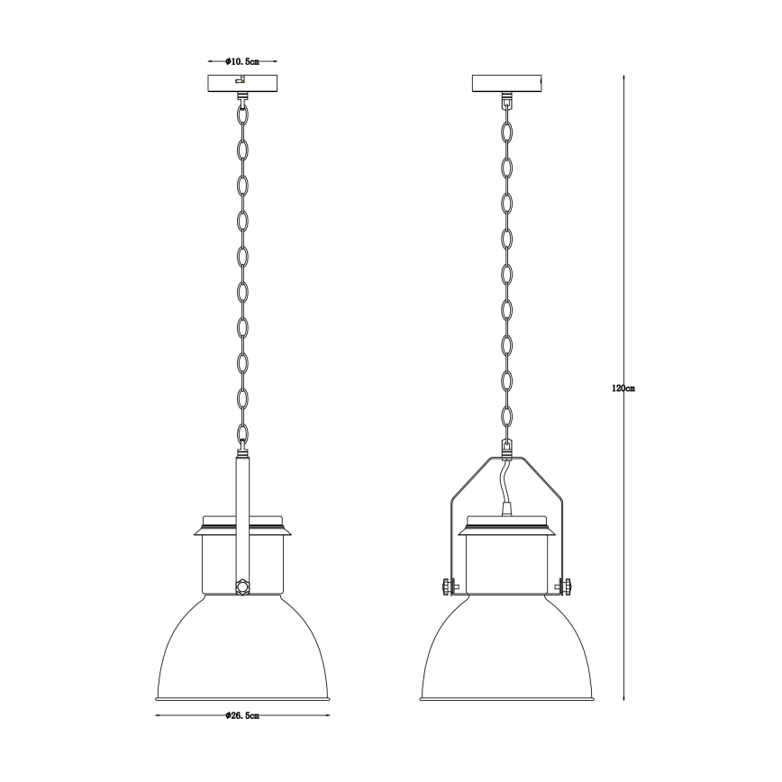 Globo - Chandelier on a chain 1xE27/40W/230V
