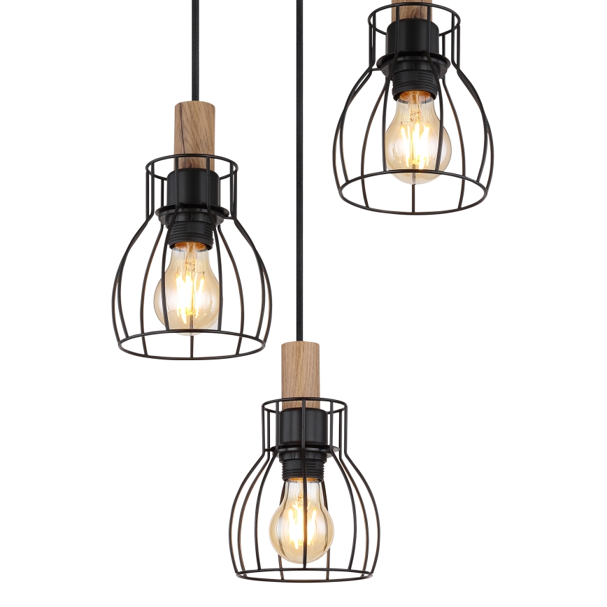 Globo - Chandelier on a string 3xE27/40W/230V