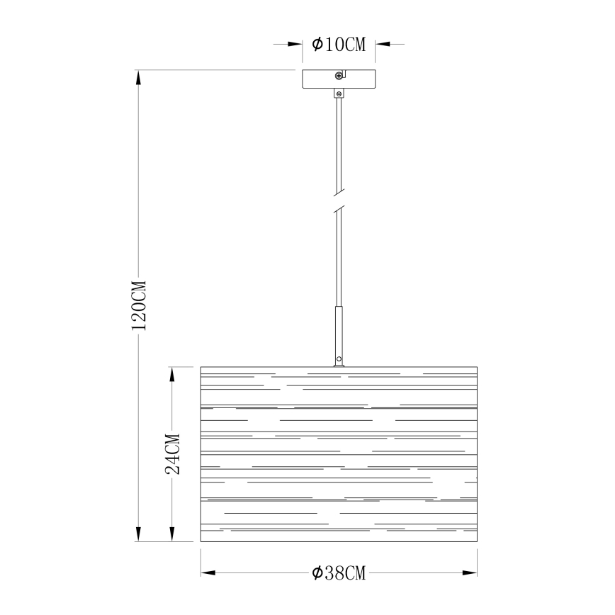 Globo 15342 - Chandelier on a string TUNNO 1xE27/40W/230V