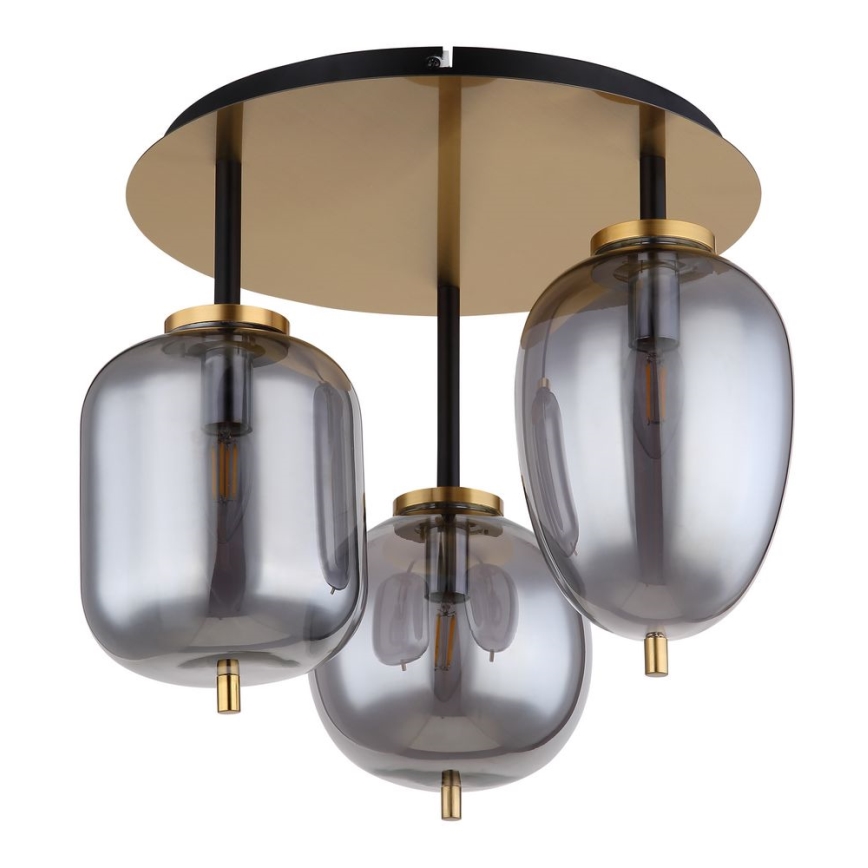 Globo - Surface-mounted chandelier 3xE14/40W/230V brass