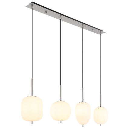 Globo - Chandelier on a string 4xE14/40W/230V white