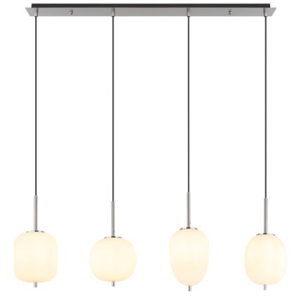 Globo - Chandelier on a string 4xE14/40W/230V white