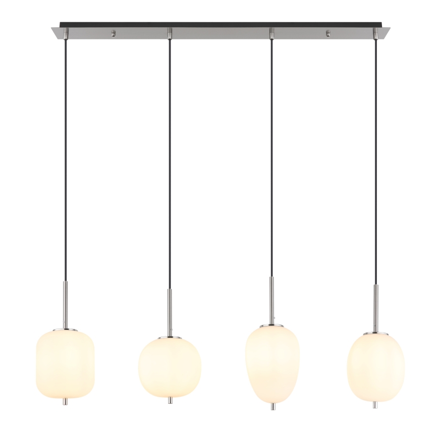 Globo - Chandelier on a string 4xE14/40W/230V white