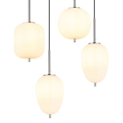 Globo - Chandelier on a string 6xE14/40W/230V shiny chrome