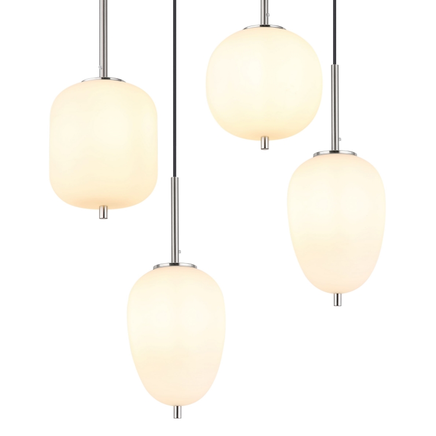 Globo - Chandelier on a string 6xE14/40W/230V shiny chrome