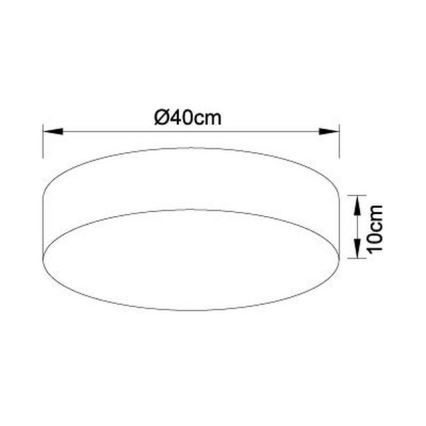 Globo - LED Dimmable ceiling light LED/24W/230V 3000-6000K + remote control
