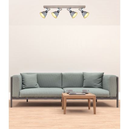 Globo - Spotlight 4xE27/60W/230V fir