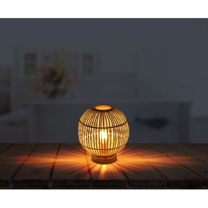 Globo - Table lamp 1xE27/60W230V bamboo