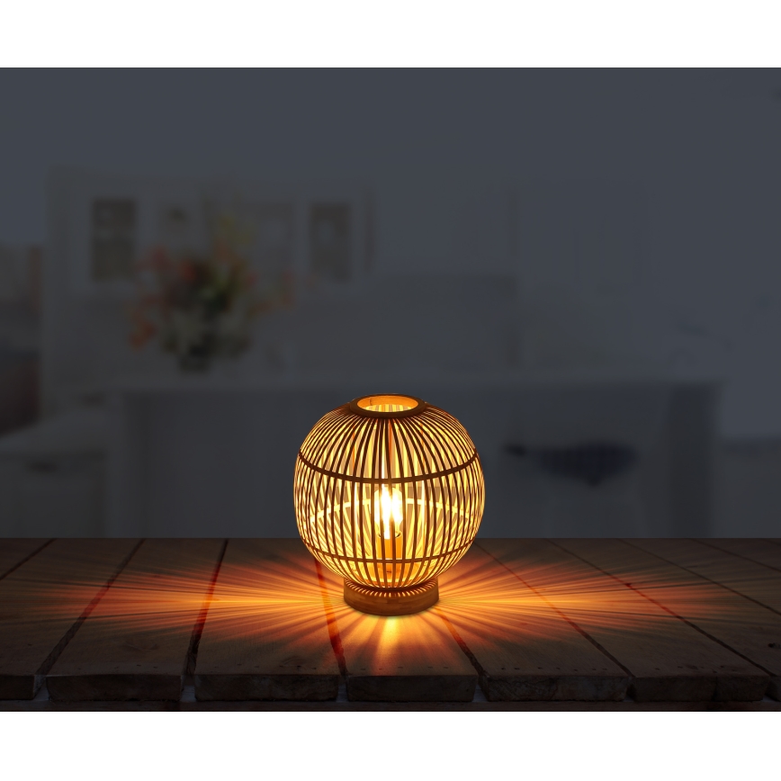Globo - Table lamp 1xE27/60W230V bamboo