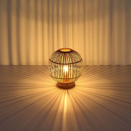 Globo - Table lamp 1xE27/60W230V bamboo