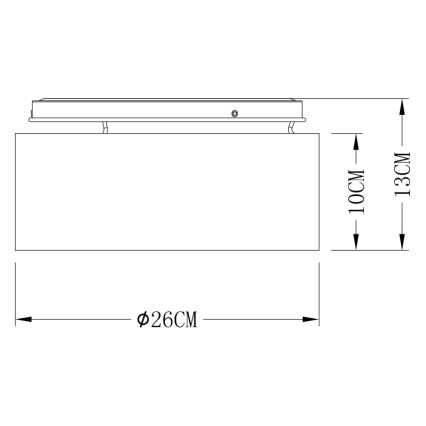 Globo - LED Ceiling light LED/12W/230V
