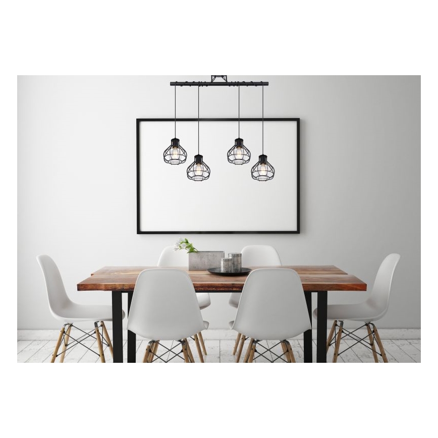 Globo - Chandelier on a string 4xE27/60W/230V